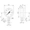 Buisveer manometer Type 1382 roestvaststaal onderaansluiting
